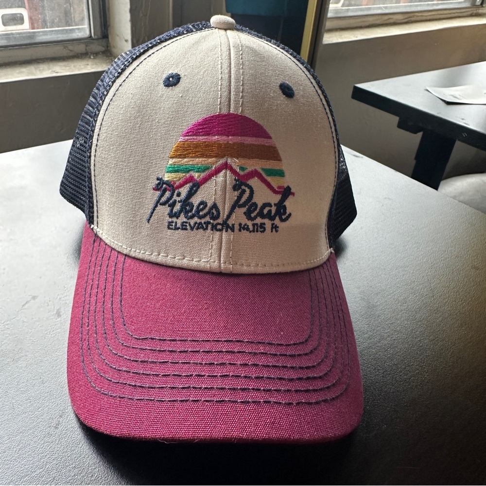 NWT PIKES PEAK Elevation 14,115 ft Hat Ball Cap Adjustable SNAPBACK Mesh Back
